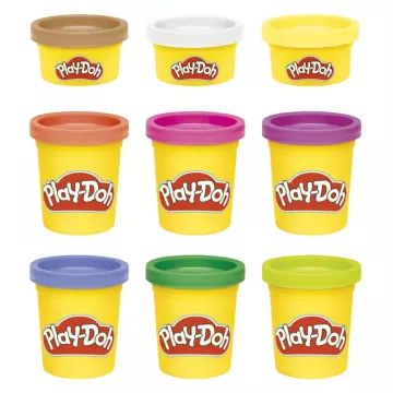Play-Doh: Set di paste da modellare colorate - 9 pezzi, assortiti - .immagine