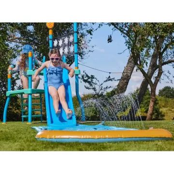Plum: Water Park waterspeeltuin met glijmat en bubbels - .afbeelding