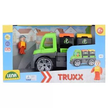 Lena: Truxx szelektív kukásautó figurával - 28 cm - . kép