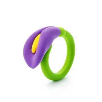 Hey Clay: set de creat inele din plastilină - flori - .foto