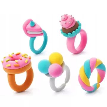 Hey Clay: Bijou ringmaakset van klei - Snoepjes - .afbeelding