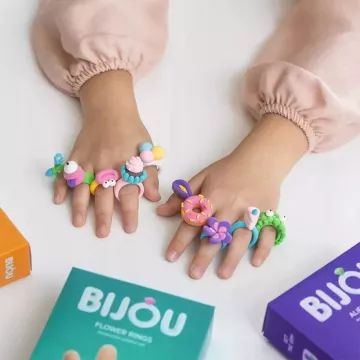Hey Clay: Bijou gyűrű készítő gyurmaszett - Édességek - . kép