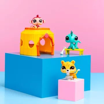 Littlest Pet Shop: Figuren Set, serie 1 - 3 stuks - Jungle - .afbeelding