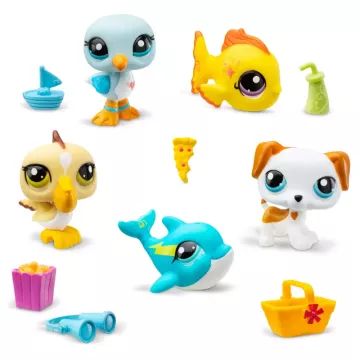 Littlest Pet Shop: Set figurica, serija 1 - 5 kom - Plaža - .slika