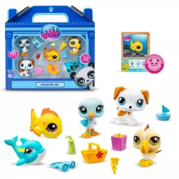 Littlest Pet Shop: Set figurica, serija 1 - 5 kom - Plaža - .slika