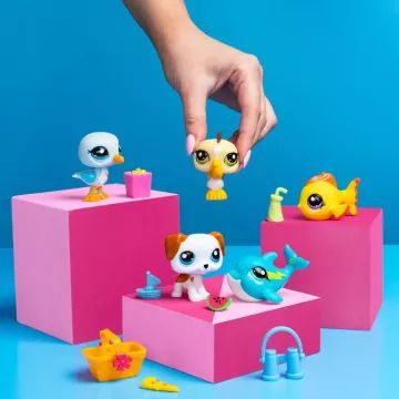 Littlest Pet Shop: Set figurica, serija 1 - 5 kom - Plaža - .slika
