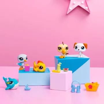 Littlest Pet Shop: Set figuric, serija 1 - 5 kosov - Kopališče - .slika