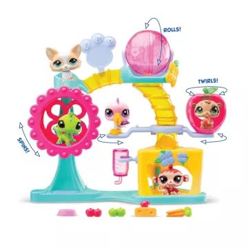 Littlest Pet Shop: žaidimų rinkinys „Mókagyár“ su 2 figūrėlėmis, 1 serija - .vaizdas