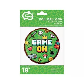 Game on gamer fólia lufi - 45 cm - . kép