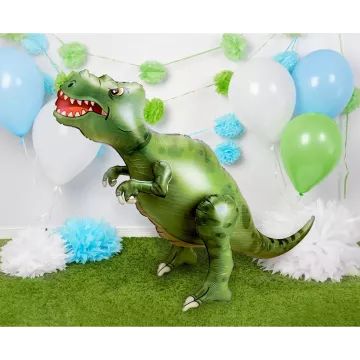 T-Rex alakú fólia lufi - 83 x 66 x 33 cm - . kép