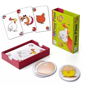 Djeco: Csip-csip Piou Piou tojáskeltető kártyajáték - . kép