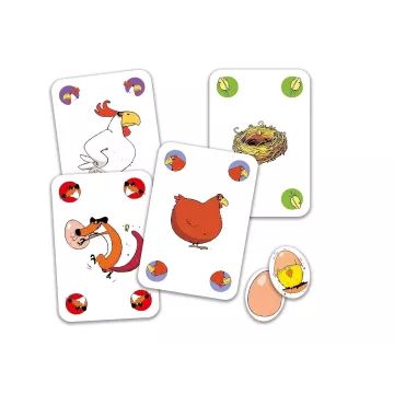 Djeco: Csip-csip Piou Piou tojáskeltető kártyajáték - . kép