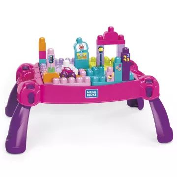 Mega Bloks: Lányos építő játékasztal - . kép