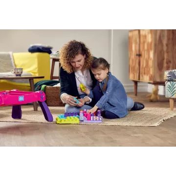 Mega Bloks: Lányos építő játékasztal - . kép