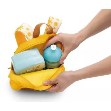 NICI: Hátizsák plüss mosómedvével - sárga, 25 cm - . kép