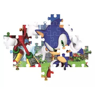 Clementoni: Sonic, jeż i przyjaciele – puzzle 104‑elementowe - .zdjęcie 