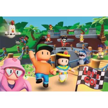 Clementoni: Stumble Guys 1. széria - 180 darabos puzzle ajándék matricával - . kép