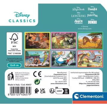 Clementoni: Disney klassikaline muinasjutu klotsikomplekt - 6 tk - .pilt