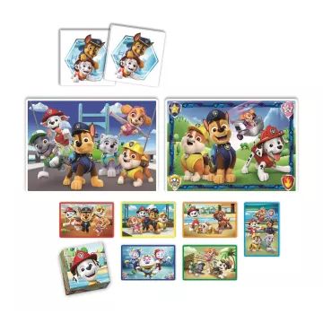 Clementoni: 4-i-1 samling af spil - Paw Patrol - .billede
