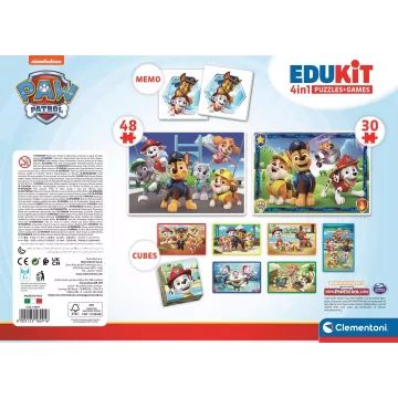 Clementoni : Collection de jeux éducatifs 4 en 1 - Pat' Patrouille - .image