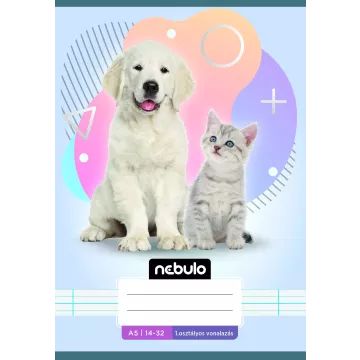 Nebulo: quaderno a righe 14 - 32, A5 - vari colori - .immagine