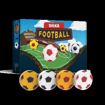 Nebulo: Gomma colorata a forma di pallone da calcio - vari tipi
