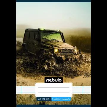 Nebulo: Coole gelinieerde schrift, groep 3, 12-32, A5 - diverse ontwerpen - .afbeelding