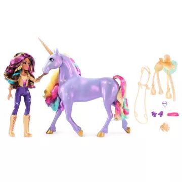 Académie des Licornes : Licorne Étoile Lumineuse et poupée Sophia