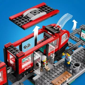 LEGO® City Elétrico e Parada no Centro 60423 - .Imagem