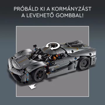 Szary hipersamochód LEGO® Technic Koenigsegg Jesko Absolut 42173 - .zdjęcie 