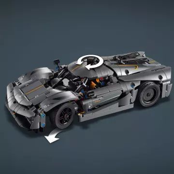 Szary hipersamochód LEGO® Technic Koenigsegg Jesko Absolut 42173 - .zdjęcie 