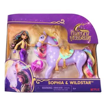 Unicorn Akademi: Sophia dukke og Wildstar enhjørning legetøjssæt - .billede