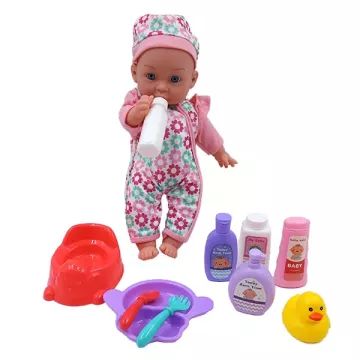 Interaktīva rotaļlietu lelle kombinezonā ar aksesuāriem - 35 cm - .attēls