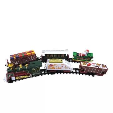 Set de tren navideño de vapor con figura de Papá Noel - 30 piezas