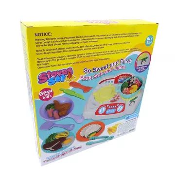 Conjunto de massinha de cozinha com fogão - .Imagem