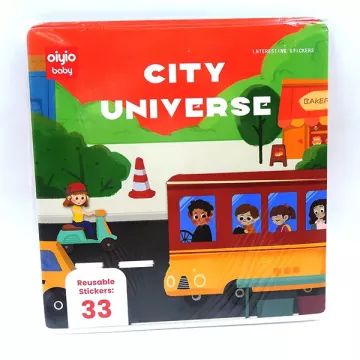 Educatief stickerboek - De Stad - .afbeelding