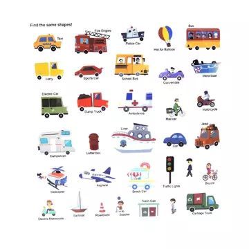 Carte educativă cu autocolante - Orașul - .foto