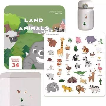 Educatief stickerboek - dieren - .afbeelding