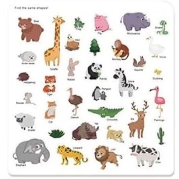 Educatief stickerboek - dieren - .afbeelding