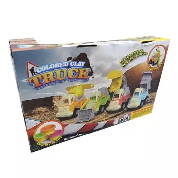 Kravas auto plastilīna komplekts ar 4 transportlīdzekļiem - .attēls