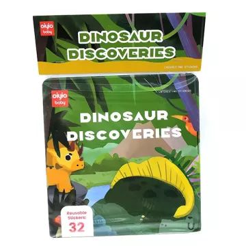Carte educativă cu autocolante - dinosauri - .foto