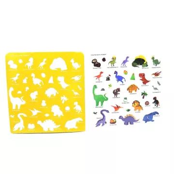 Educatief stickerboek - dinosauriërs - .afbeelding