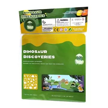 Oktatókönyv zselés matricákkal – Dinoszauruszok - . kép