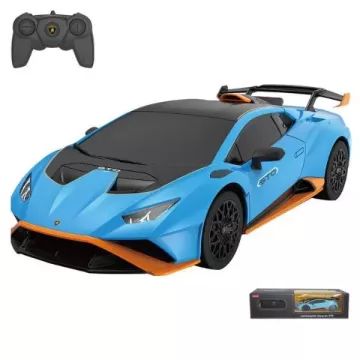 Rastar: Carro RC Lamborghini Huracan STO azul - 1:24 - .Imagem