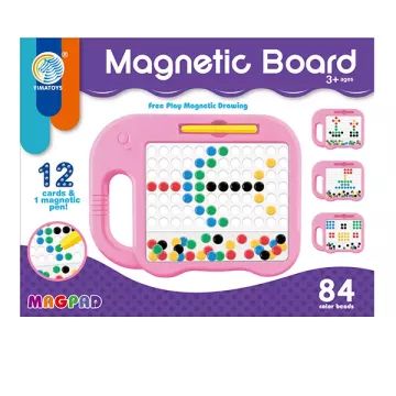 Elefánt alakú mágneses képkirakó - rózsaszín - . kép