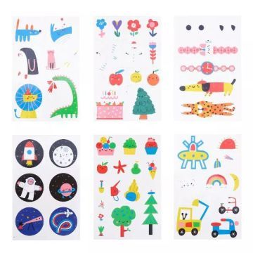 Tooky Toy: Комплект за татуировки - 56 части - . изображение
