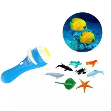 Lanterna projetor com figuras de animais – animais marinhos - .Imagem