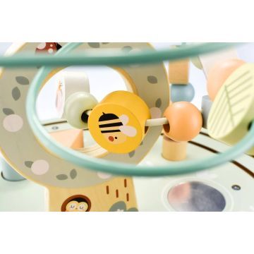 Tooky Toy: Fa foglalkoztató asztal vonattal - . kép