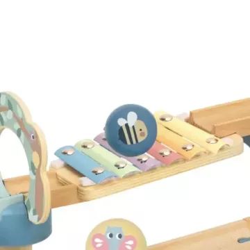 Tooky Toy: Szivárványos csilingelő golyópálya-építő készlet - . kép
