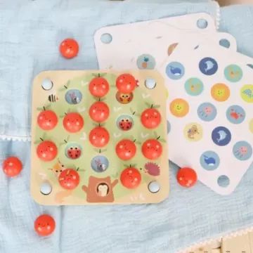 Tooky Toy: Appelboom geheugen spel met verwisselbare kaarten - .afbeelding